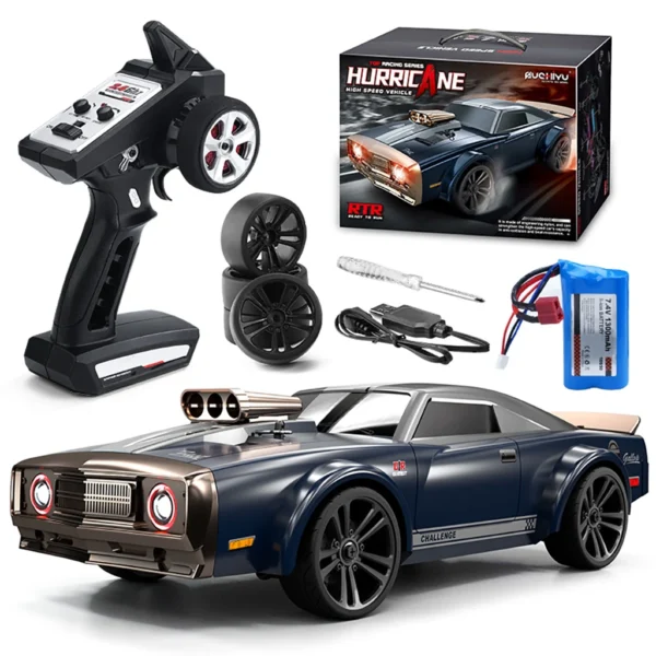 Q142 RC Car 2 4G 4WD 35KM H High Speed Retro Muscle Car All Terrain Controlled