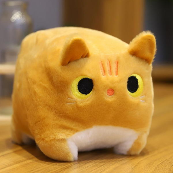 cat plush orange