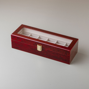 Kutija za Satove Premium 6 Ružino drvo